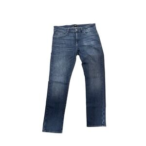 Boss Hugo Boss Men's Delaware Slim Fit Jeans  Medium Wash Blue Sz 33 x 30 Italy